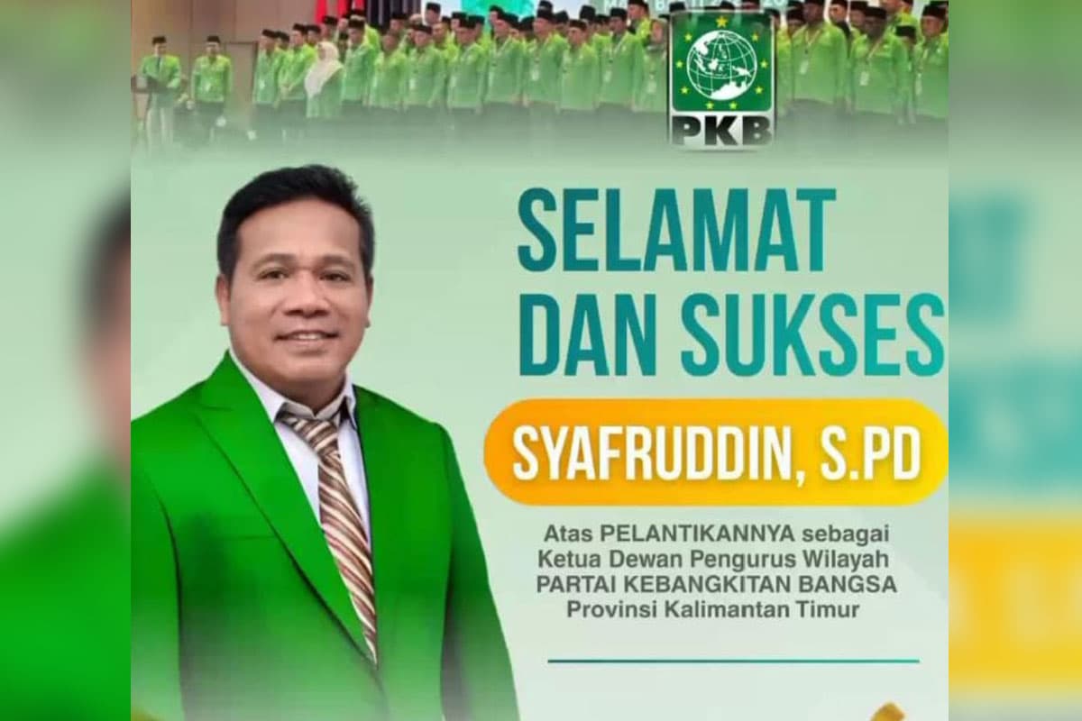Syafruddin Kembali Pimpin PKB Kaltim Periode 2026–2031, PKB Bontang Sampaikan Apresiasi